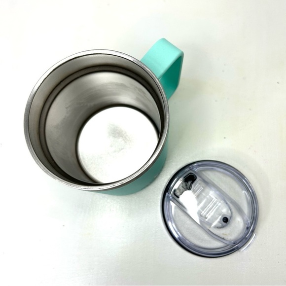 HydraPeak Teal Coloured  Insulated Lidded Travel Mug 14oz - Picture 5 of 8